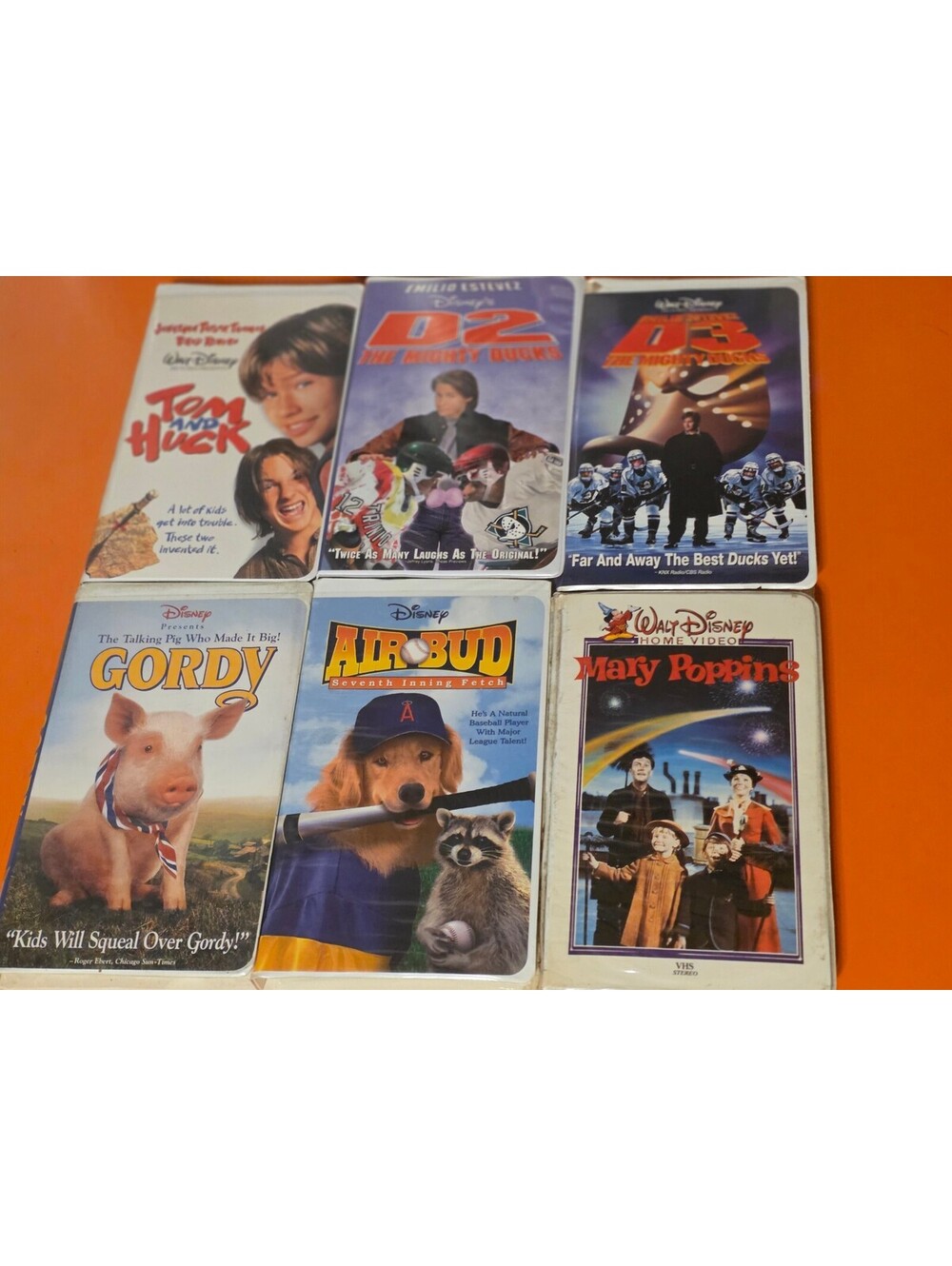 Live action Disney movie VHS lot